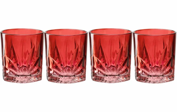 Couleurs variées Leonardo Verre à Whisky Capri 330 Ml, 4 Pièce/s, Rouge – Verres à Whisky 1