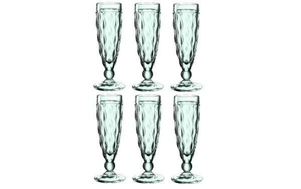 REMISE allant Leonardo Verre à Champagne Brindisi 140 Ml, 6 Pièce/s, Vert – Verres à Champagne 1