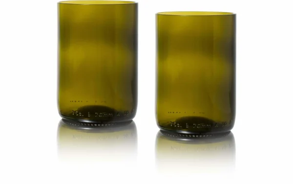 Rebottled Verre 330 Ml, 2 Pièce/s, Vert Olive – Verres à Boire dernières 1