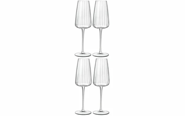 Luigi Bormioli Verre à Champagne Optica 210 Ml, 4 Pièce/s, Transparent – Verres à Champagne soldes luxe 1