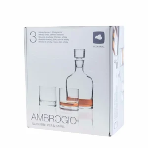 magasins pour Leonardo Set à Whisky Ambrogio 1.5 L 3 Parties, Transparent – Verres à Whisky 9