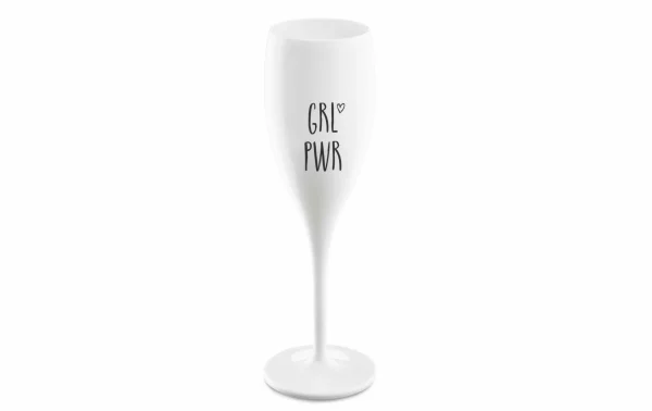 marque pas cher Koziol Verre à Champagne Superglas GRL PWR 100 Ml, 1 Pièce/s, Blanc – Verres à Champagne 1