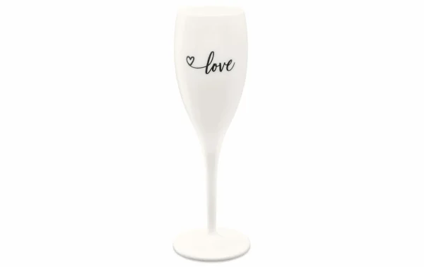 Koziol Verre à Champagne Superglas Love 100 Ml, 1 Pièce/s, Blanc – Verres à Champagne l'unique style 1