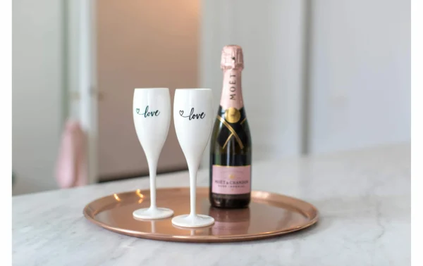 Koziol Verre à Champagne Superglas Love 100 Ml, 1 Pièce/s, Blanc – Verres à Champagne l'unique style 3