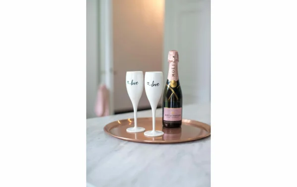 Koziol Verre à Champagne Superglas Love 100 Ml, 1 Pièce/s, Blanc – Verres à Champagne l'unique style 4