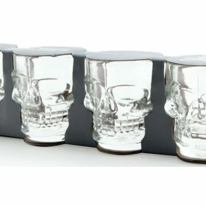 magasin Kikkerland Verre à Schnaps Crâne 45 Ml, 4 Pièce/s, Transparent – Verres à Schnaps Et à Liqueur 6