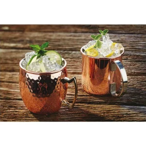 Paderno Gobelet à Cocktail Moscow Mule Plat, 500 Ml, 1 Pièce/s, Cuivre – Verres à Cocktail Boutique officielle 9