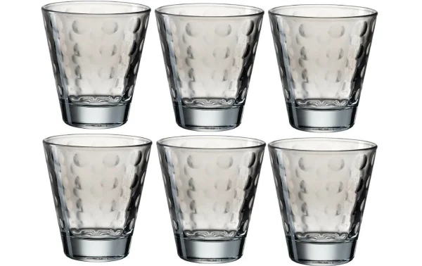 Leonardo Verre Optic Pastell 215 Ml, 6 Pièce/s, Gris – Verres à Boire grande qualité 1