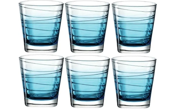 vente en ligne Leonardo Verre Vario Struttura 250 Ml, 6 Pièce/s, Bleu – Verres à Boire 1