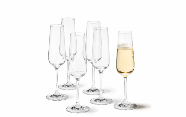 Leonardo Verre à Champagne Tivoli 210 Ml, 6 Pièce/s, Transparent – Verres à Champagne boutique pas cher 1