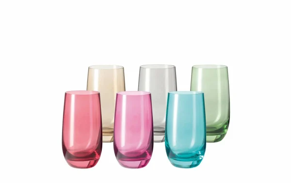 officiel Leonardo Verre Sora 390 Ml, 6 Pièce/s, Multicolore – Verres à Boire 1